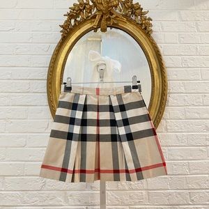 Burberry Plaid Pleated Mini Skirt